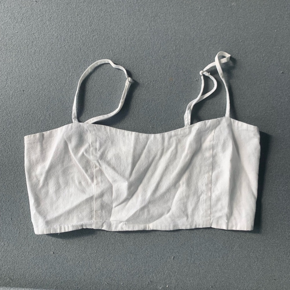 Brandy Melville White Crop Top